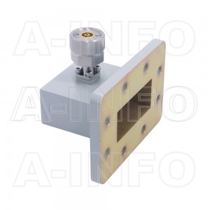 159WCA7 Right Angle Rectangular Waveguide to Coaxial Adapter 4.9-7.05GHz WR159 to 7mm 