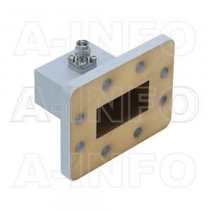 159WCASM Right Angle Rectangular Waveguide to Coaxial Adapter 4.9-7.05GHz WR159 to SMA Male