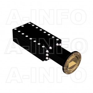 159WMPL625_AE WR159 Waveguide Medium Power Load 4.9-7.05GHz with Rectangular Waveguide Interface