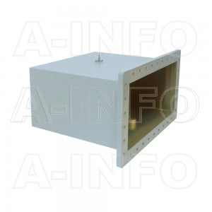 1800WCAS Right Angle Rectangular Waveguide to Coaxial Adapter 0.41-0.62GHz WR1800 to SMA Female