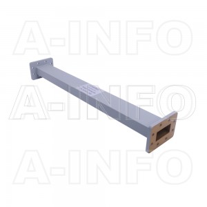 187WAL-500 WR187 Rectangular Straight Waveguide 3.95-5.85GHz with Two Rectangular Waveguide Interfaces