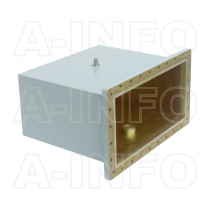 2100WCANM Right Angle Rectangular Waveguide to Coaxial Adapter 0.35-0.53GHz WR2100 to N Type Male