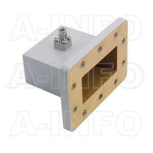 229WCA3.5M Right Angle Rectangular Waveguide to Coaxial Adapter 3.3-4.9GHz WR229 to 3.5mm Male