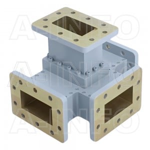 229WMT WR229 Waveguide Magic Tee 3.3-4.9GHz with Four Rectangular Waveguide Interfaces