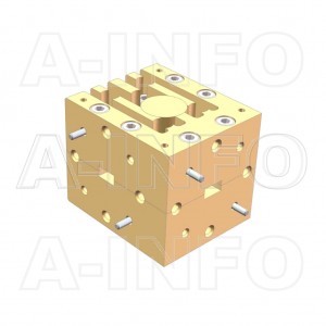 22WCIC-394436-20-50 WR22 Waveguide Circulator 37-45Ghz with Three Rectangular Waveguide Interfaces 