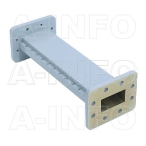 250D159WA-203.2 Double Ridge to Rectangular Waveguide Transition 4.9-7.05GHz 203.2mm(8inch) WRD250 to WR159
