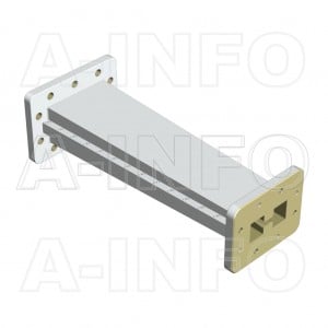 250D229WA-228.6 Double Ridge to Rectangular Waveguide Transition 3.3-4.9GHz 228.6mm(9inch) WRD250 to WR229