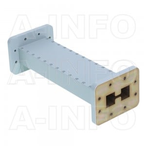 250DRWAL-200 WRD250 Double Ridge Straight Waveguide 2.6-7.8GHz with Two Double Ridge Waveguide Interfaces