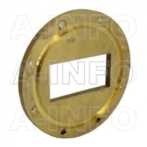284-FAM32_Cu WR284 Waveguide Flange 2.6-3.95GHz with Rectangular Waveguide Interface
