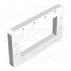 284-FEP32 WR284 Waveguide Flange 2.6-3.95GHz with Rectangular Waveguide Interface