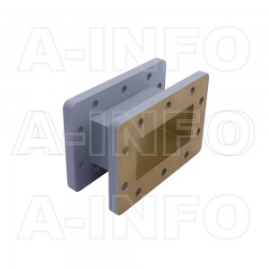 284WAL-50 WR284 Rectangular Straight Waveguide 2.6-3.95GHz with Two Rectangular Waveguide Interfaces