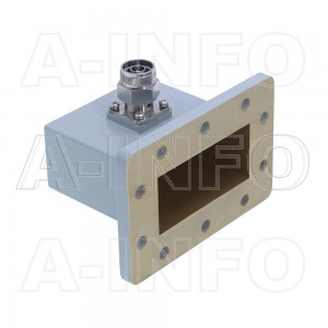 284WCANM Right Angle Rectangular Waveguide to Coaxial Adapter 2.6-3.95GHz WR284 to N Type Male