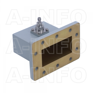 284WCAS Right Angle Rectangular Waveguide to Coaxial Adapter 2.6-3.95GHz WR284 to SMA Female