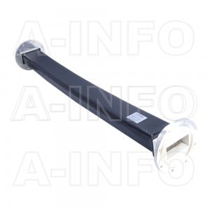 284WF-860_APAE WR284 Flexible Waveguide 2.6-3.95GHz with Two Rectangular Waveguide Interfaces 