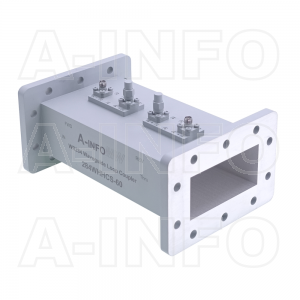 284WHHCS-60 WR284 Waveguide Loop Coupler WHHCx-XX Type 2.6-3.95GHz 60dB Coupling SMA Female 