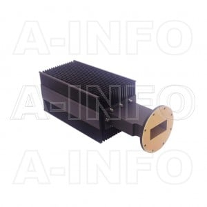 284WHPL2400_AP WR284 Waveguide High Power Load 2.6-3.95GHz with Rectangular Waveguide Interface