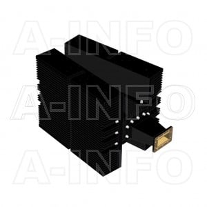 284WHPL5000_DM WR284 Waveguide High Power Load 2.6-3.95GHz with Rectangular Waveguide Interface