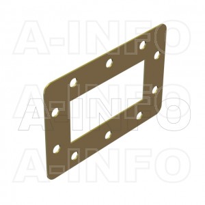 284WSPA-2 WR284 Customized Spacer(Shim) 2.6-3.95GHz with Rectangular Waveguide Interfaces