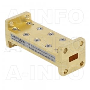 28LB-LP-26500-40000_Cu WR28 Waveguide Low Pass Filter 26.5-40Ghz with Two Rectangular Waveguide Interfaces