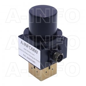 28WDESMD WR28 Rectangular Waveguide DPDT Latching Switch 26.5-40GHz E plane with four Rectangular Waveguide Interfaces