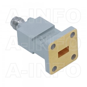 28WECA2.4_Cu Endlaunch Rectangular Waveguide to Coaxial Adapter 26.5-40GHz WR28 to 2.4mm Female