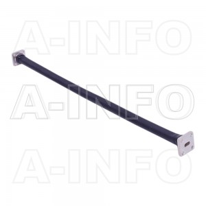 28WF-400 WR28 Flexible Waveguide 26.5-40GHz with Two Rectangular Waveguide Interfaces 