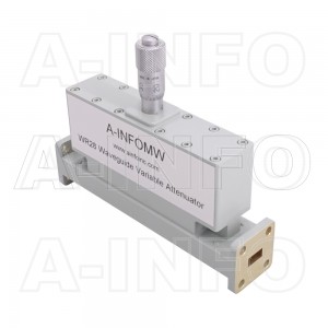 28WVA-20_Cu WR28 Waveguide Variable Attenuator 26.5-40GHz with Two Rectangular Waveguide Interfaces