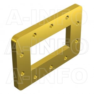 340-APF340_Cu WR340 Waveguide Flange 2.2-3.3GHz with Rectangular Waveguide Interface