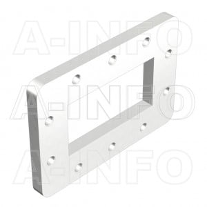 340-APF340 WR340 Waveguide Flange 2.2-3.3GHz with Rectangular Waveguide Interface
