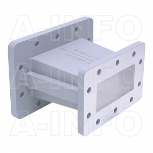 340284WA-100 Rectangular to Rectangular Waveguide Transition 2.6-3.3GHz 100mm(3.937inch) WR340 to WR284