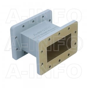 340WAL-100 WR340 Rectangular Straight Waveguide 2.2-3.3GHz with Two Rectangular Waveguide Interfaces