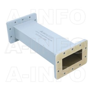 340WAL-300 WR340 Rectangular Straight Waveguide 2.2-3.3GHz with Two Rectangular Waveguide Interfaces