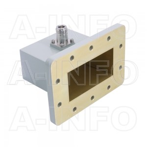 340WCAN Right Angle Rectangular Waveguide to Coaxial Adapter 2.2-3.3GHz WR340 to N Type Female