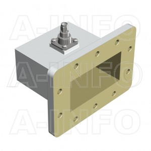 340WCASM Right Angle Rectangular Waveguide to Coaxial Adapter 2.2-3.3GHz WR340 to SMA Male