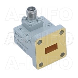 34WCAK_Cu Right Angle Rectangular Waveguide to Coaxial Adapter 22-33GHz WR34 to 2.92mm Female