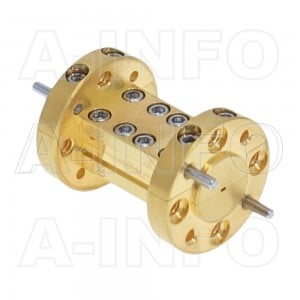 3WTA-25.4_Cu WR3 Rectangular Twist Waveguide 220-325GHz with Two Rectangular Waveguide Interfaces