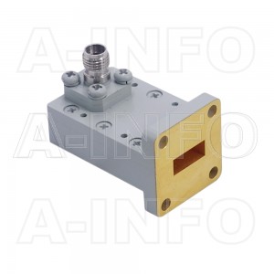 42WCA3.5_Cu Right Angle Rectangular Waveguide to Coaxial Adapter 18-26.5GHz WR42 to 3.5mm Female