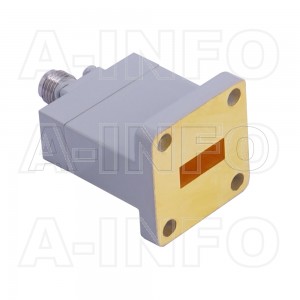 42WECAS Endlaunch Rectangular Waveguide to Coaxial Adapter 18-26.5GHz WR42 to SMA Female