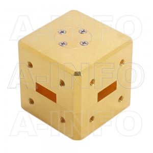 42WHT_Cu WR42 Waveguide H-Plane Tee 18-26.5GHz with Three Rectangular Waveguide Interfaces