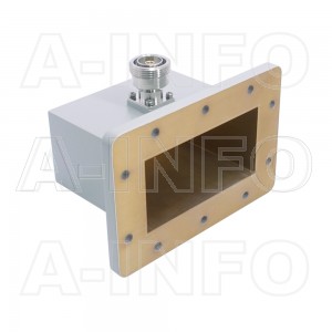 430WCA7/16 Right Angle Rectangular Waveguide to Coaxial Adapter 1.7-2.6GHz WR430 to 7/16 DIN Female