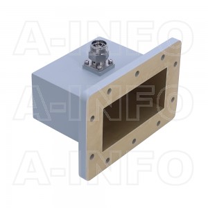 430WCANM Right Angle Rectangular Waveguide to Coaxial Adapter 1.7-2.6GHz WR430 to N Type Male