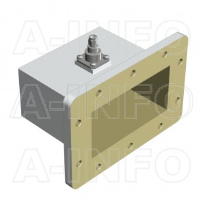 430WCASM Right Angle Rectangular Waveguide to Coaxial Adapter 1.7-2.6GHz WR430 to SMA Male