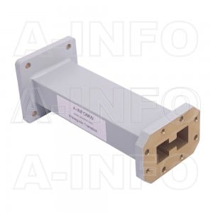 475D112WA-114.3 Double Ridge to Rectangular Waveguide Transition 7.05-10GHz 114.3mm(4.5inch) WRD475 to WR112