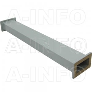 510WAL-1000 WR510 Rectangular Straight Waveguide 1.45-2.2GHz with Two Rectangular Waveguide Interfaces