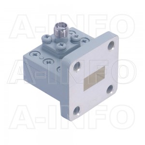 51WCAS_Cu Right Angle Rectangular Waveguide to Coaxial Adapter 15-22GHz WR51 to SMA Female