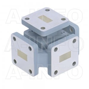 51WMT WR51 Waveguide Magic Tee 15-22GHz with Four Rectangular Waveguide Interfaces