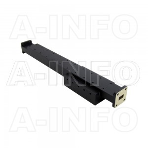 51WPFA100-10 WR51 Waveguide Medium Power Precision Fixed Attenuator 15-22GHz with Two Rectangular Waveguide Interfaces