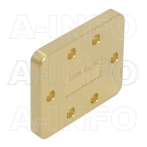 51WS_Cu_DP WR51 Waveguide Short Plates 15-22GHz with Rectangular Waveguide Interface