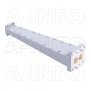 580D34WA-152.4 Double Ridge to Rectangular Waveguide Transition 22-33GHz 152.4mm(6inch) WRD580 to WR34