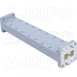 580D51WA-152.4 Double Ridge to Rectangular Waveguide Transition 15-16GHz 152.4mm(6inch) WRD580 to WR51